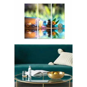 Lågt pris Canvastavla Abstract 3-pack Flerfärgad 20x50 cm - Inredning