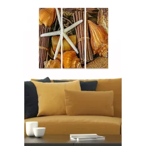 Tavla Nautical 3-pack Flerfärgad 20x50 cm - Inredning Populär
