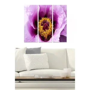 Tavla Floral 3-pack Flerfärgad 20x50 cm - Inredning Snabb frakt