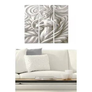 Trygg betalning Canvastavla Abstract 3-pack Flerfärgad 20x50 cm - Inredning
