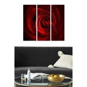 Kampanj Canvastavla Floral 3-pack Flerfärgad 20x50 cm - Inredning