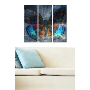 Canvastavla Abstract 3-pack Flerfärgad 20x50 cm - Inredning Lägg i varukorgen