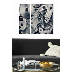 Snabb frakt Canvastavla Entertainment 3-pack Flerfärgad 20x50 cm - Inredning