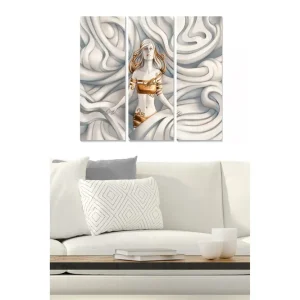 Canvastavla Abstract 3-pack Flerfärgad 20x50 cm - Inredning Kundfavorit