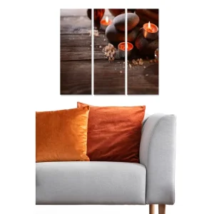 Köp online Canvastavla 3-pack Flerfärgad 20x50 cm - Inredning