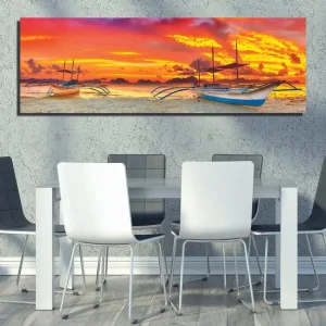 Köp nu Dekorativ Canvastavla 30x80 cm Flerfärgad - Inredning