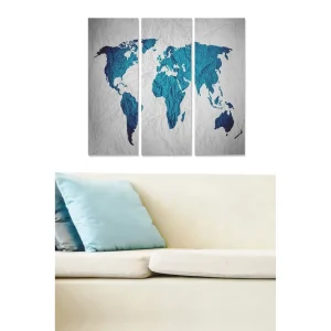 Kundfavorit Canvastavla Map 3-pack Flerfärgad 20x50 cm - Inredning
