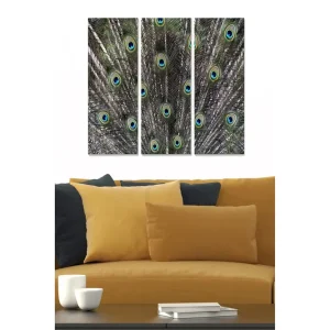 Tavla Animal 3-pack Flerfärgad 20x50 cm - Inredning Expressleverans