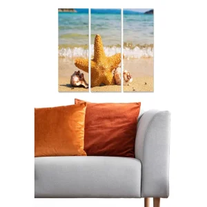 Canvastavla Nautical 3-pack Flerfärgad 20x50 cm - Inredning Begränsat antal