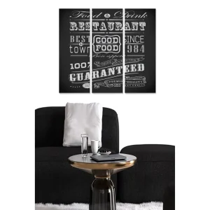 Canvastavla Kitchen 3-pack Flerfärgad 20x50 cm - Inredning Billigare