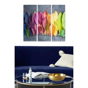Canvastavla Floral 3-pack Flerfärgad 20x50 cm - Inredning Beställ idag