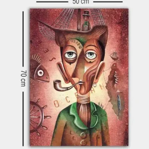 Dekorativ Canvastavla 50x70 cm Flerfärgad - Inredning Fynd