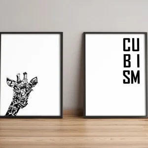 Lägg i varukorgen Tavla Animals med Ram 2-pack Flerfärgad 36x51 cm - Inredning