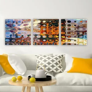Dekorativ Canvastavla 3-Delar 30x30 cm Flerfärgad - Inredning Kundfavorit