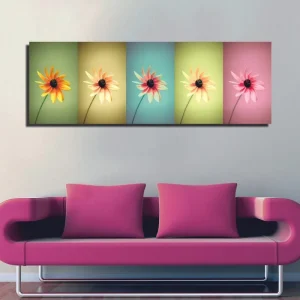 Rabatter Dekorativ Canvastavla 30x80 cm Flerfärgad - Inredning