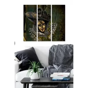 Canvastavla Oriental 3-pack Flerfärgad 20x50 cm - Inredning Kundfavorit