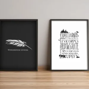 Bästa pris Tavla Sayings med Ram 2-pack Flerfärgad 36x51 cm - Inredning