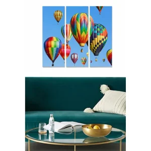 Beställ nu Canvastavla Scenic 3-pack Flerfärgad 20x50 cm - Inredning