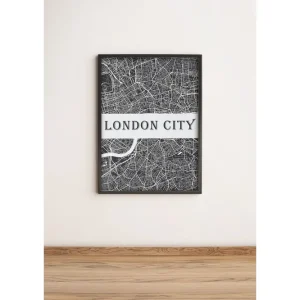 Endast denna vecka Tavla City med Ram Flerfärgad 36x51 cm - Inredning
