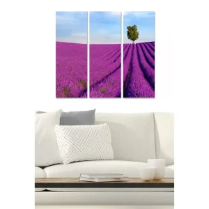 Snabb frakt Tavla Floral 3-pack Flerfärgad 20x50 cm - Inredning