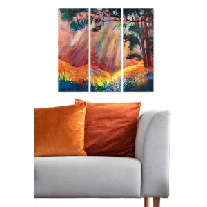 Kampanj Canvastavla Scenic 3-pack Flerfärgad 20x50 cm - Inredning