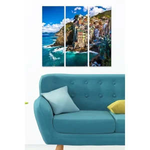Kundfavorit Canvastavla Scenic 3-pack Flerfärgad 20x50 cm - Inredning