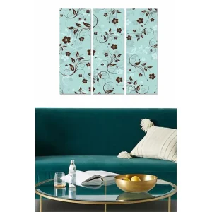 Tavla Floral 3-pack Flerfärgad 20x50 cm - Inredning Extra rabatt