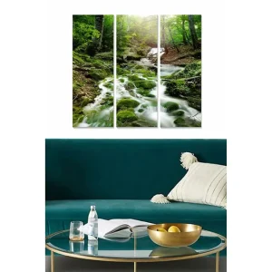Beställ idag Canvastavla Scenic 3-pack Flerfärgad 20x50 cm - Inredning