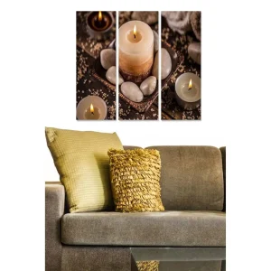 Tavla 3-pack Flerfärgad 20x50 cm - Inredning Snabb frakt