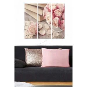 Snabb frakt Canvastavla Abstract 3-pack Flerfärgad 20x50 cm - Inredning