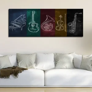 Premium Dekorativ Canvastavla 30x80 cm Flerfärgad - Inredning