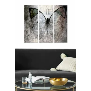 Canvastavla Abstract 3-pack Flerfärgad 20x50 cm - Inredning Snabb leverans