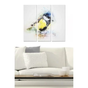 Canvastavla Animal 3-pack Flerfärgad 20x50 cm - Inredning risnedsättning