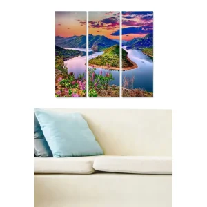 Nyhet Canvastavla Scenic 3-pack Flerfärgad 20x50 cm - Inredning