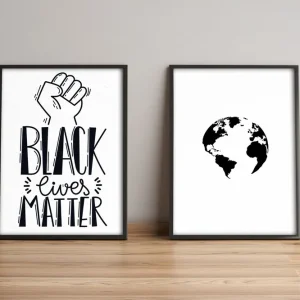 Tavla Sayings med Ram 2-pack Flerfärgad 36x51 cm - Inredning Expressleverans