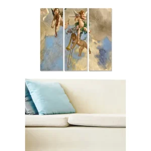 Begränsad tid Tavla Abstract 3-pack Flerfärgad 20x50 cm - Inredning