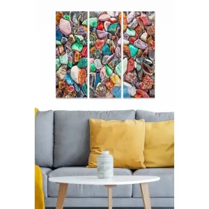 Säker betalning Canvastavla Nautical 3-pack Flerfärgad 20x50 cm - Inredning