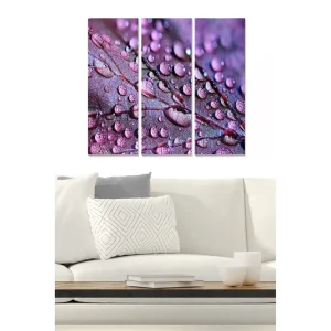 Canvastavla Floral 3-pack Flerfärgad 20x50 cm - Inredning Sista chansen