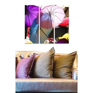 Canvastavla Colorful 3-pack Flerfärgad 20x50 cm - Inredning Rabatt