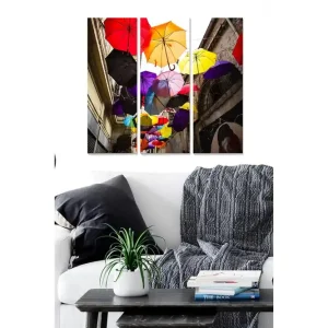 Canvastavla Colorful 3-pack Flerfärgad 20x50 cm - Inredning Bästa pris