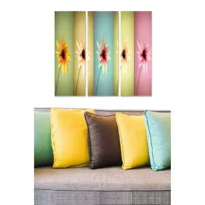 Begränsad tid Tavla Floral 3-pack Flerfärgad 20x50 cm - Inredning