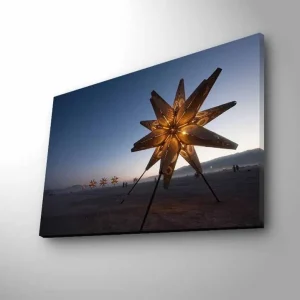 Endast denna vecka Dekorativ Canvastavla med LED 45x70 cm Flerfärgad - Inredning