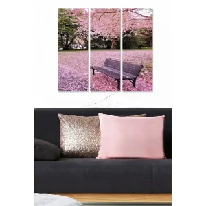 Populär Canvastavla Floral 3-pack Flerfärgad 20x50 cm - Inredning