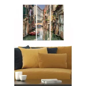 Tavla City 3-pack Flerfärgad 20x50 cm - Inredning Rabatter