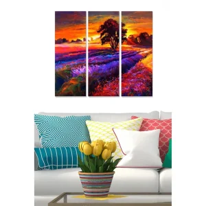 Tavla Scenic 3-pack Flerfärgad 20x50 cm - Inredning Billigare