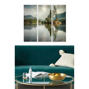 Canvastavla Scenic 3-pack Flerfärgad 20x50 cm - Inredning Utförsäljning