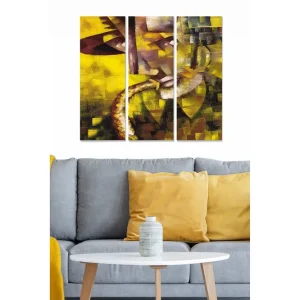Canvastavla Abstract 3-pack Flerfärgad 20x50 cm - Inredning Bästa pris