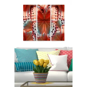 Sista chansen Canvastavla Colorful 3-pack Flerfärgad 20x50 cm - Inredning