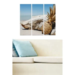 Canvastavla Scenic 3-pack Flerfärgad 20x50 cm - Inredning Billigare