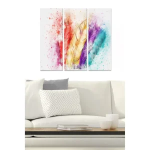 Sista chansen Canvastavla Scenic 3-pack Flerfärgad 20x50 cm - Inredning